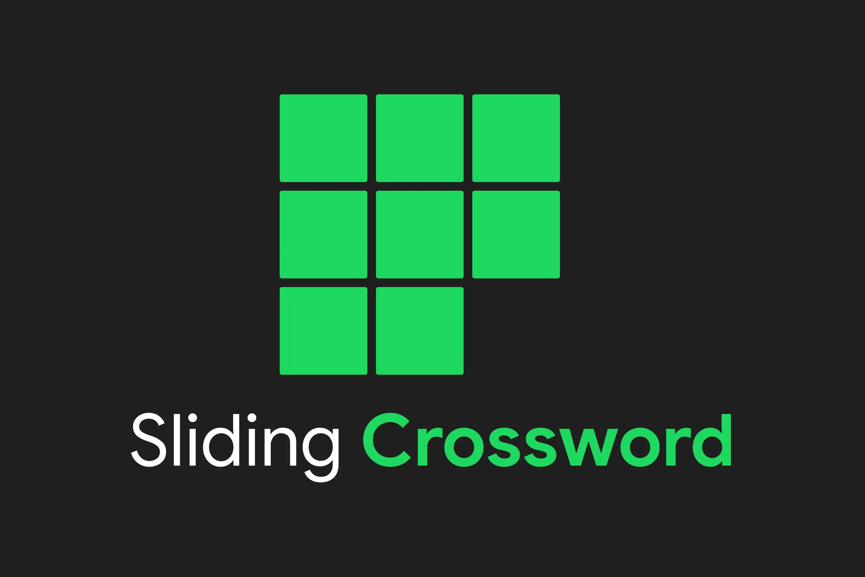 Image for Sliding Crossword